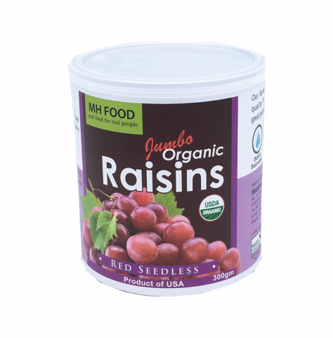 MATAHARI JUMBO ORGANIC RED RAISIN SEEDLESS 300G